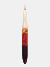09.00mm Maple + Zebrawood + Padauk + Wenge Art Deco Crochet Hook (Item #200)