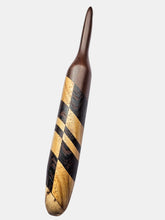 07.50mm Dark Roasted Maple + Wenge / Canary Diagonal Checker Crochet Hook (Item #190)