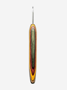 03.50mm Green / Pink / Yellow / Brown Spectraply Metal Crochet Hook (Item #192)