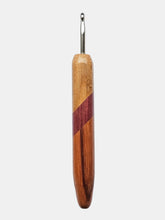 05.00mm Maple + Purpleheart + Tigerwood Metal Crochet Hook (Item #207)