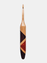 06.00mm Birdseye Maple + Wenge + White Oak + Padauk Art Deco Crochet Hook (Item #207)