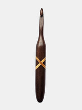 08.00mm Dark Roasted Maple + Canary XO Crochet Hook (Item #177)