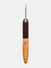 03.00mm Dark Roasted Maple + Olive Metal Crochet Hook (Item #189)