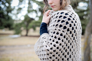 Crochet Pattern: Granny Square Cocoon Sweater