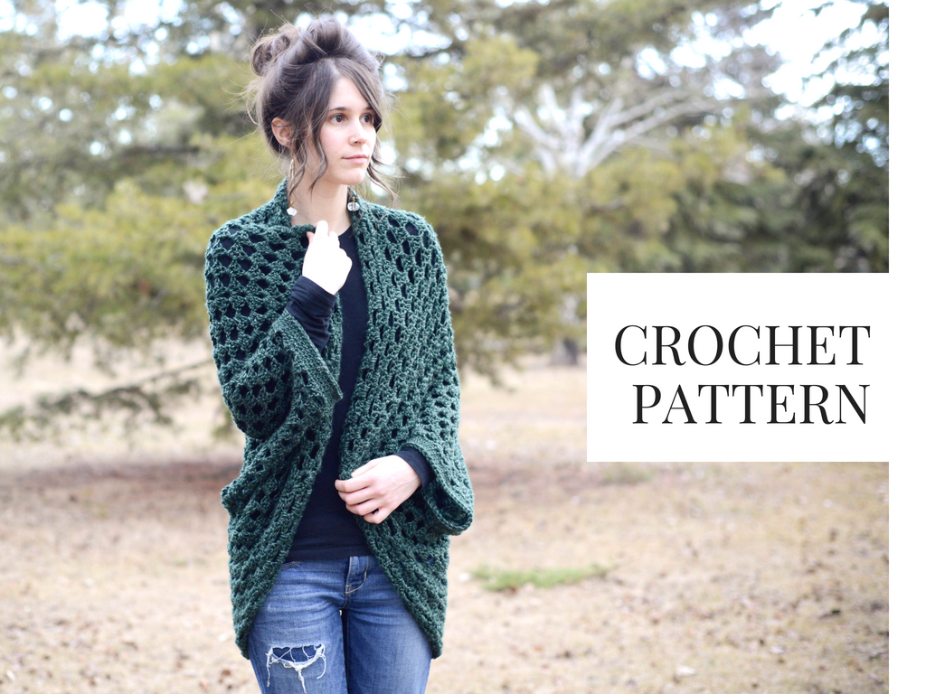 Crochet Pattern: Granny Square Cocoon Sweater – knitbrooks