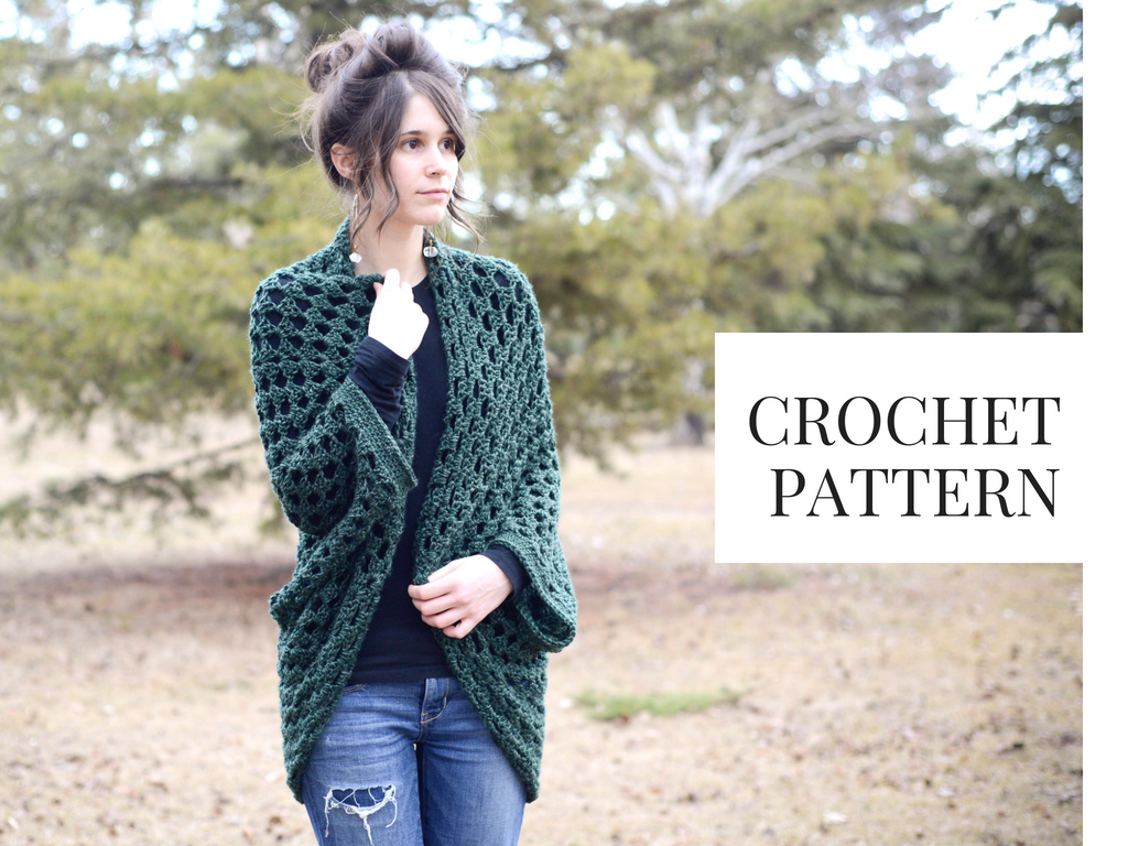 Patron au crochet : Pull cocon grand-mère carré